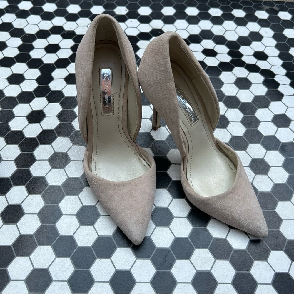BCBGMAXAZRIA Beige Women's Heels